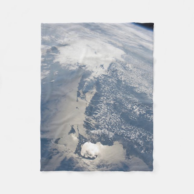 Sunglint On The Massachusetts Coastline. Fleece Blanket (Front)