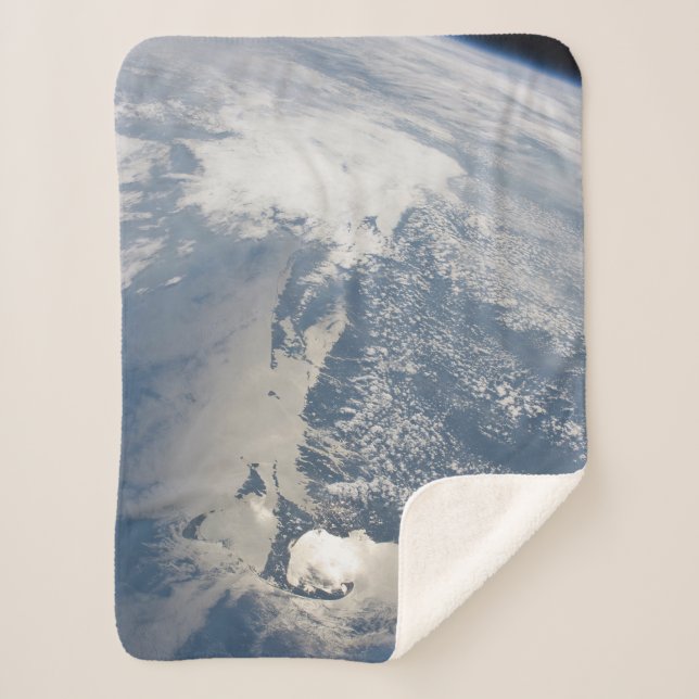 Sunglint On The Massachusetts Coastline. Sherpa Blanket (Front)