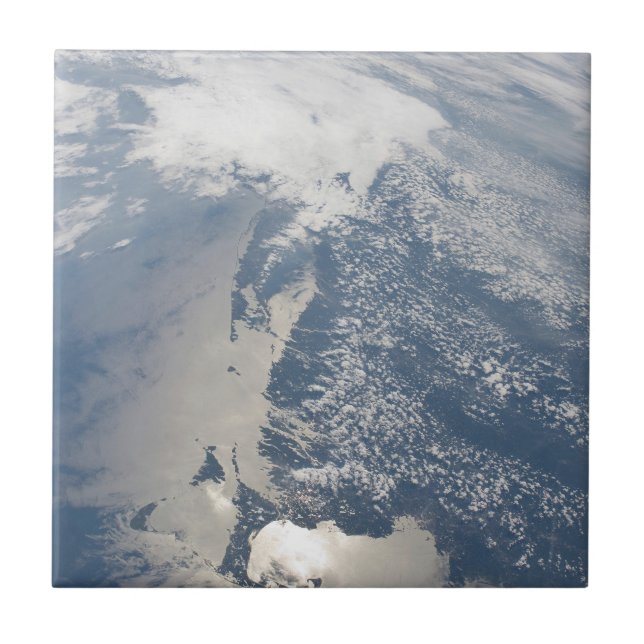 Sunglint On The Massachusetts Coastline. Tile (Front)