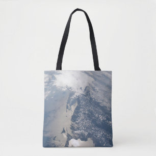 Sunglint On The Massachusetts Coastline. Tote Bag