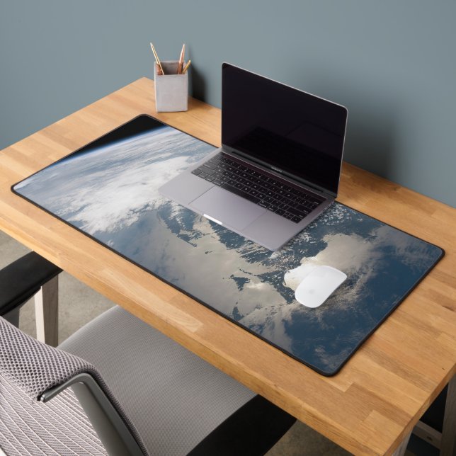 Sunglint On The Waters Of Earth. Desk Mat (Office 2)