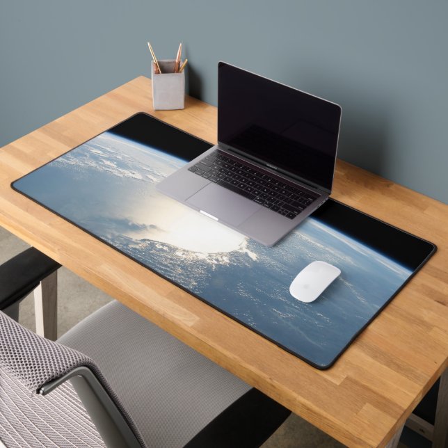 Sunglint Reflects Off The Gulf Of Mexico Desk Mat (Office 2)
