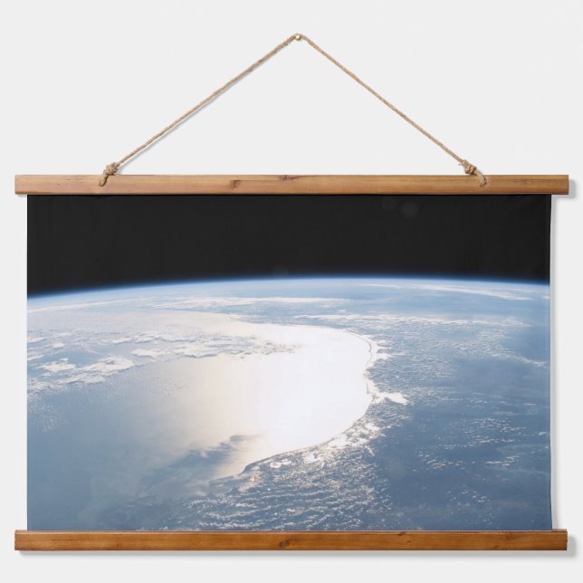 Sunglint Reflects Off The Gulf Of Mexico Hanging Tapestry (Front)