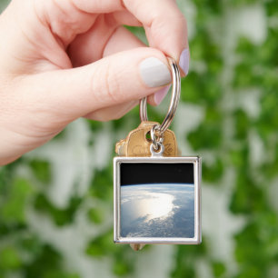 Sunglint Reflects Off The Gulf Of Mexico Key Ring