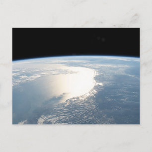 Sunglint Reflects Off The Gulf Of Mexico Postcard