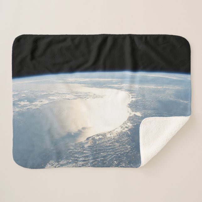 Sunglint Reflects Off The Gulf Of Mexico Sherpa Blanket (Front (Horizontal))