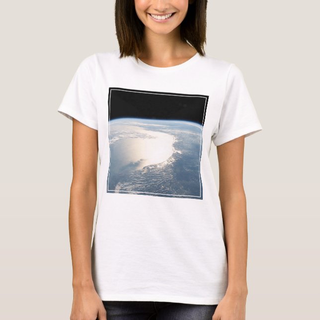 Sunglint Reflects Off The Gulf Of Mexico T-Shirt (Front)