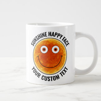 Sunhine Happy Face Personalized Custom Giant Mug