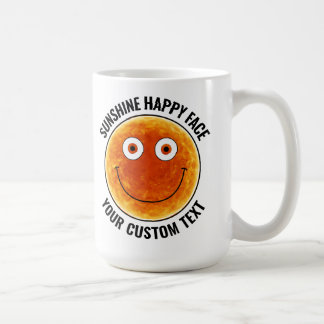 Sunhine Happy Face Personalized Custom Large Mug