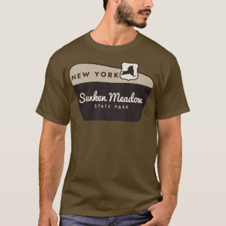 Sunken Meadow State Park New York Welcome Sign T-Shirt