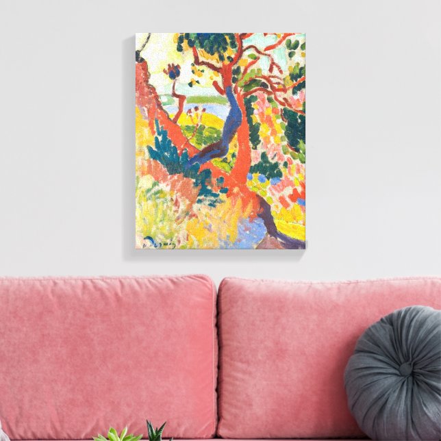 Sunken Path, L'Estaque | Andre Derain | Canvas Print (Insitu(LivingRoom))
