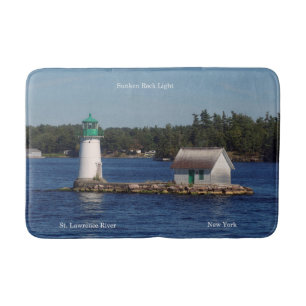 Sunken Rock Light bathmat