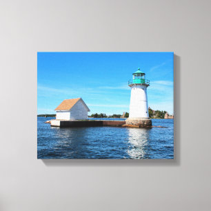 Sunken Rock Lighthouse, New York Canvas Print