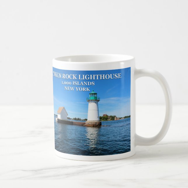 Sunken Rock Lighthouse, New York Coffee Mug (Right)