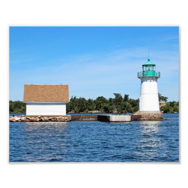Sunken Rock Lighthouse, New York Photo Print (Front)