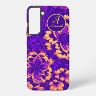 Sunkissed Floral Purple Fuchsia Custom  Samsung Galaxy Case