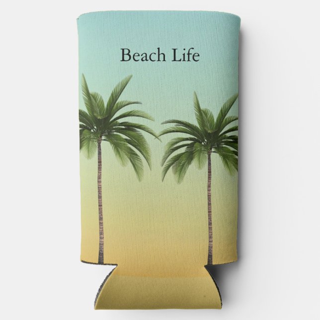 Sunkissed Island Dream Drinks Chiller Custom Seltzer Can Cooler (Back)