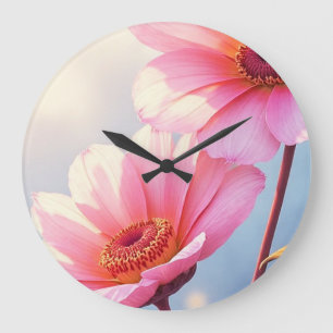 Sunkissed Salmon Large Clock