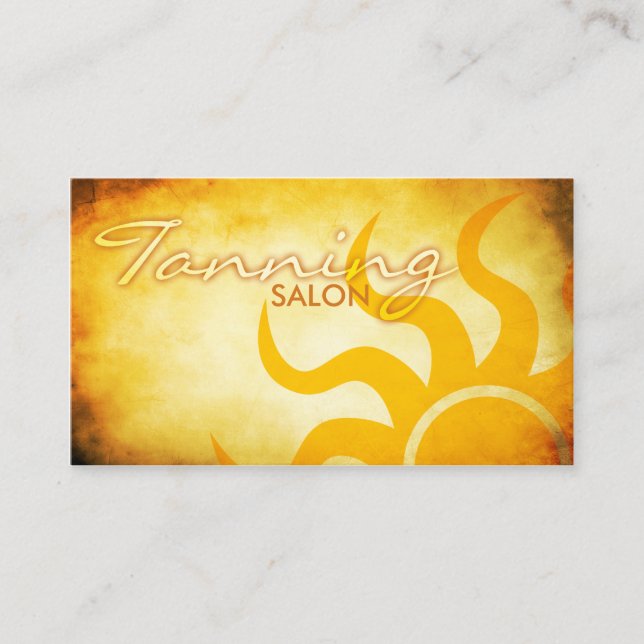 sunkist tanning salon business card (Front)