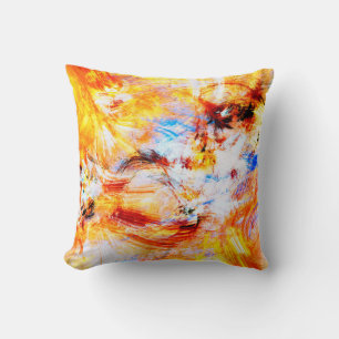 Sunlight. Abstract beautiful multicolor bright art Cushion