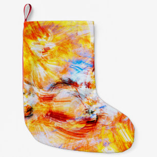 Sunlight. Abstract beautiful multicolor bright art Small Christmas Stocking