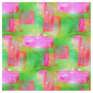 Sunlight abstract painted yellow, pink fabric