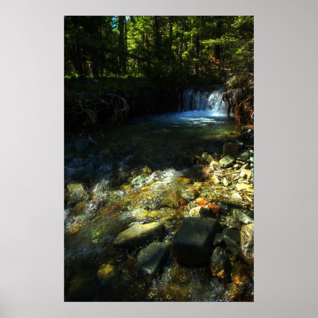 Sunlight and a Waterfall Poster (Front)