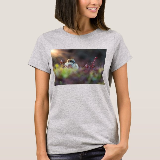 Sunlight Bathing Finch T-Shirt (Front)