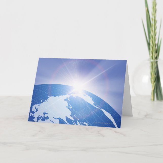 Sunlight Behind Earth Card (Front)