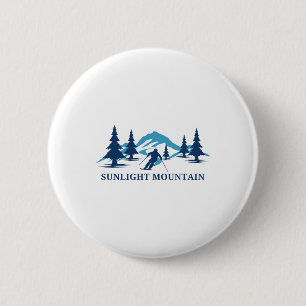 Sunlight Mountain Colorado Ski Resort Mountains 6 Cm Round Badge