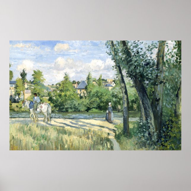 Sunlight on the Road, Pontoise Camille Pissarro   Poster (Front)