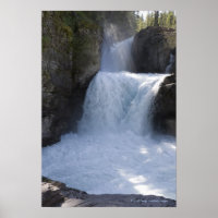 Sunlight On Waterfalls On The Side Of A Mountain 2