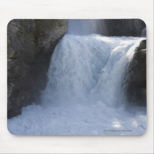 Sunlight On Waterfalls On The Side Of A Mountain Mouse Mat