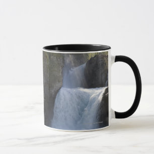 Sunlight On Waterfalls On The Side Of A Mountain Mug