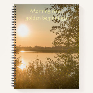 Sunlight Spilling Like Gold Forest Nature Notebook