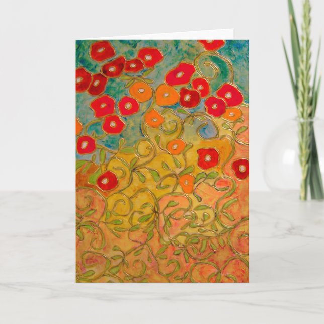 sunlight splendour (painting) note card (Front)