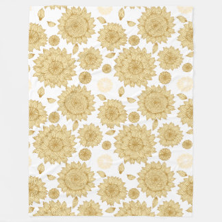 Sunlight Stillness II in White Fleece Blanket