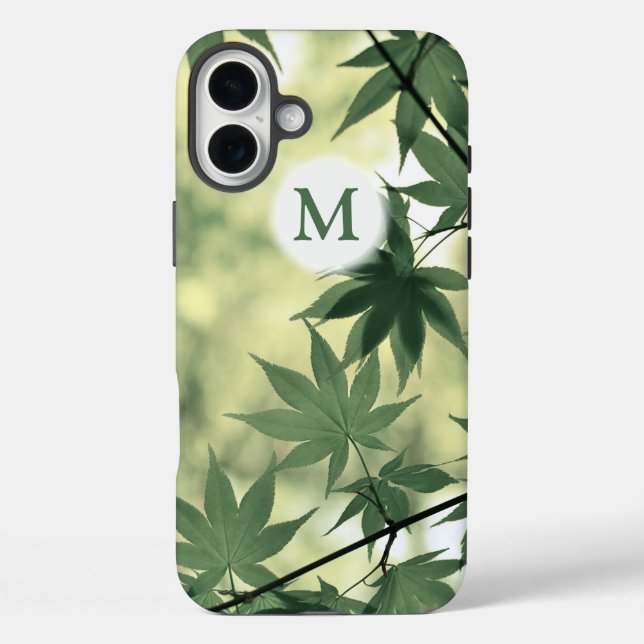 Sunlight Through Maple Leaves Monogram Case-Mate iPhone Case (Back)