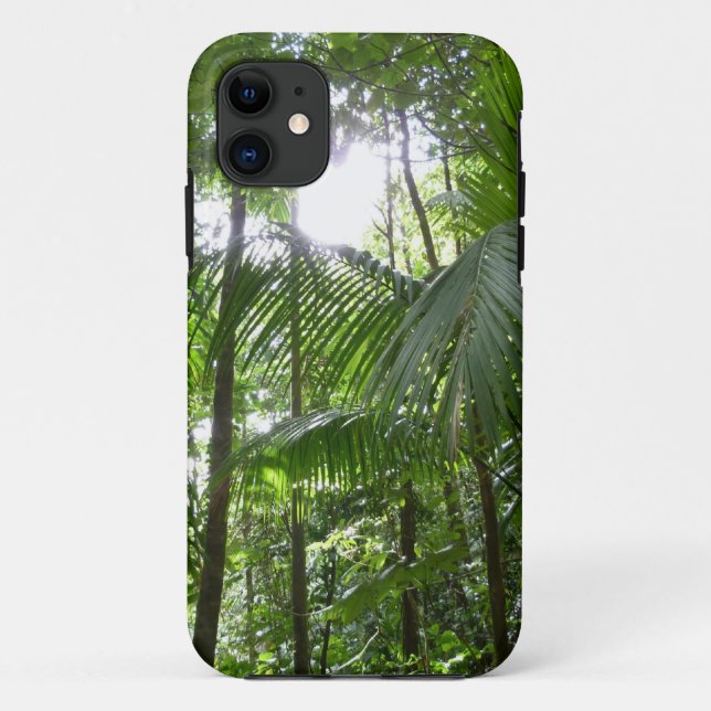 Sunlight Through Rainforest Canopy Tropical Green Case-Mate iPhone Case (Back)