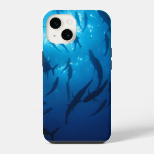 Sunlight Under the Sea Shoal of Fish iPhone 14 Case