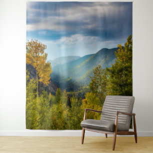 Sunlight Valley // Autumn Color Forest Tapestry