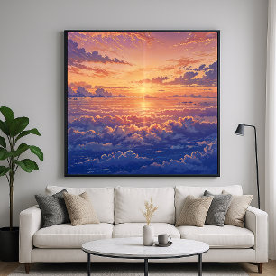 Sunlit Atmosphere - Vibrant Illustration Art Style Poster