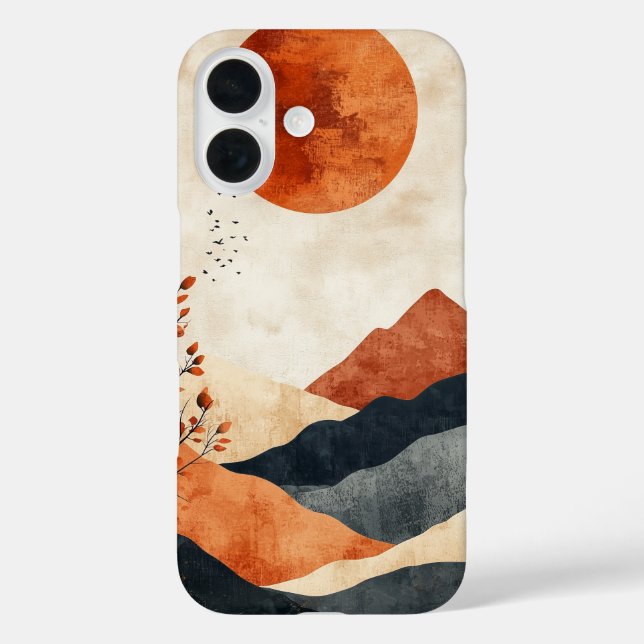 Sunlit Autumn Slope Phone Case (Back)
