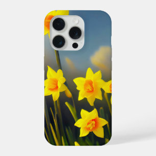 Sunlit Blooms: Golden Daffodils in Full Glory  iPhone 15 Pro Case