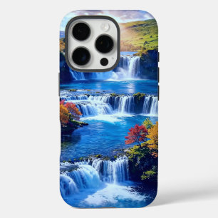 Sunlit Cascade Valley 001 iPhone 16 Pro Case
