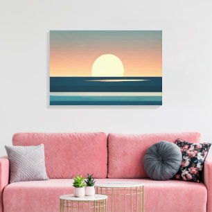 Sunlit Coast abstract art print