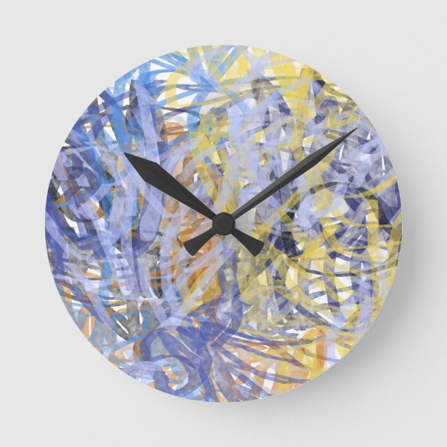 Sunlit Coral Reef Round Clock (Front)