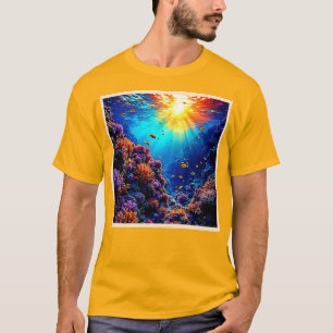 Sunlit Coral Reef Wonderland T-Shirt