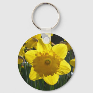 Sunlit Daffodil Key Ring