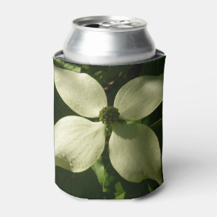 Sunlit Dogwood Blossom Spring Floral Can Cooler